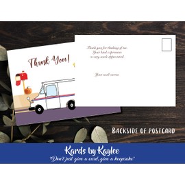 Thank You cards from Mail Carrier 25 pack postcards-Fall