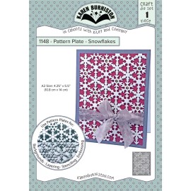 KAREN BURNISTON W RILEY N CO  1148 PATTERN PLATE - SNOWFLAKE METAL DIE