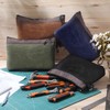 Eccliy 4 Pack Waxed Canvas Pouch 13 Inch Tool Bags