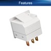 Heyiarbeit Refrigerator Door Light Switch 3Pin Universal Replacement LTK-17 Momentary