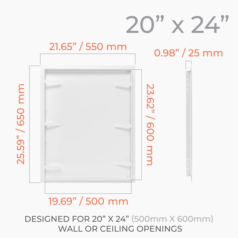 HVAC OV 20 x 24 Inch Metal Access Panel for