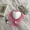 1Pc Acrylic Double Side Makeup Mirror Cute Heart Shaped Cosmetic
