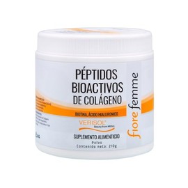 FIORE FEMME Péptidos Bioactivos de Colágeno, Suplemento Alimenticio, 210 g, Colágeno para Piel, Cabello y Uñas
