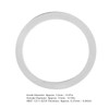 120pcs Flat Washer Stainless Steel Gasket Washer for Mounting Bearings