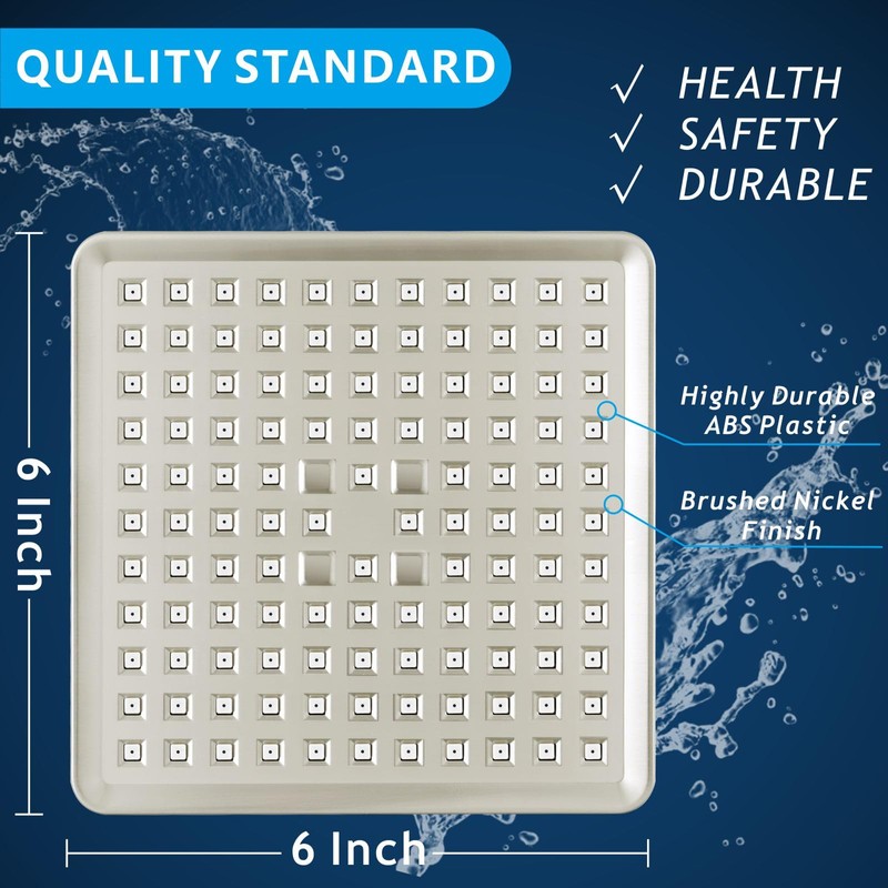 Voolan High Pressure Rain Shower Head - Luxury Modern Look