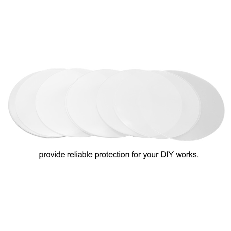 200Pcs Transparent Badge Film Protective Clear PVC Multi Purpose Badge