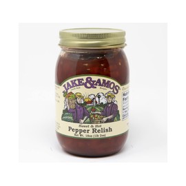 Jake & Amos Sweet & Hot Pepper Relish 18 oz. (3 Jars)