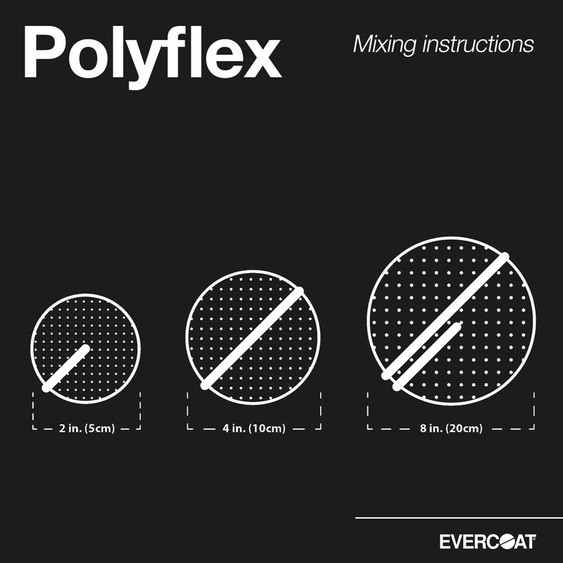 Evercoat Poly-Flex Flexible Polyester Glazing Putty for Spot Filling and