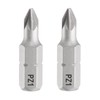 sourcing map 2pcs PZ1 Screwdriver Bit 1/4" Hex Shank 25mm/1"