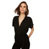 TRENDYOL Women's Belted Jumpsuit, black