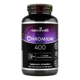 Suplemento Chromium 400 L-carnitina de 120 cpsulas Naturalhealth