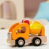 goki 55926 Solid Wood Concrete Mixer Figure, Robust Construction Vehicle