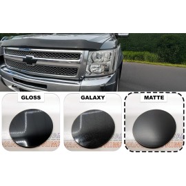 Advanced Trims 2007-2013 Silverado BowTie FRONT PLASTIC OVERLAY in  Matte Black
