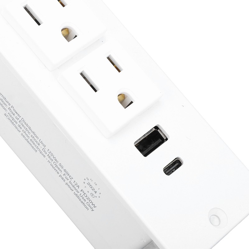 Conference Recessed Power Strip Table Socket Furniture Outlet PD 20W
