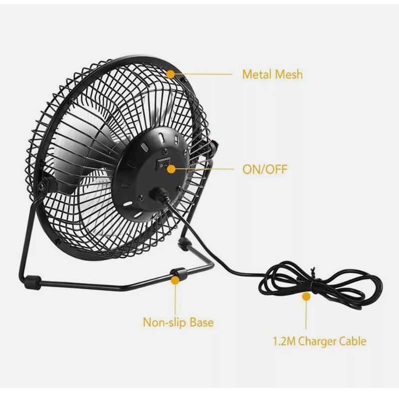 ZONADAH 3.5W 6V Solar Panel & USB Fan, Portable Solar