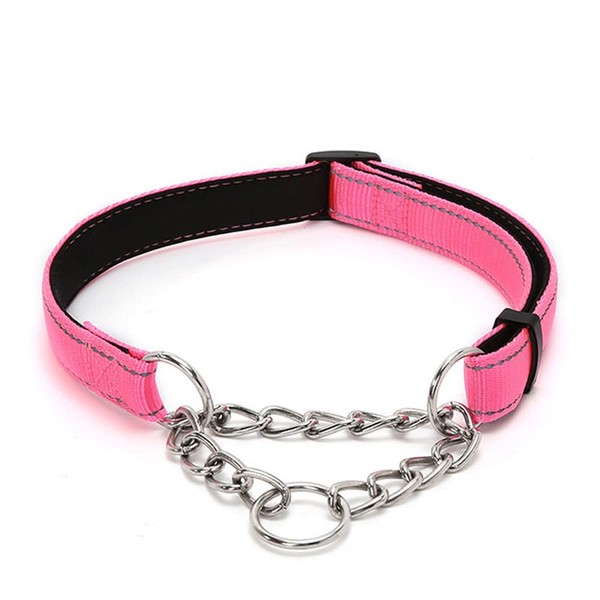 Martingale Dog Collars, Reflective Nylon Soft Padded Dog Training Collar