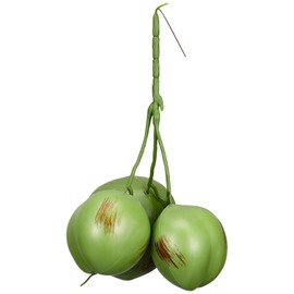 Artificial Coconuts Fake Coconut Decorations for Farmhouse Tropical Parties Lifelike Photo Props Creative Fruit Ornaments for Home Decor