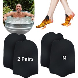 2 Pairs Ice Bath Toe Socks, Cold Plunge Toe Covers, Ice Bath Toe Booties Cold plunge toe booties, Cold Plunge Tub Accessories, Reusable Neoprene Toe Warmers for Ice Baths and Cold Plunge at Home(M)