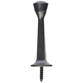 Designers Impressions Oil Rubbed Bronze Heavy Duty Solid Rigid Door Stop w/Rubber Tip : 2546