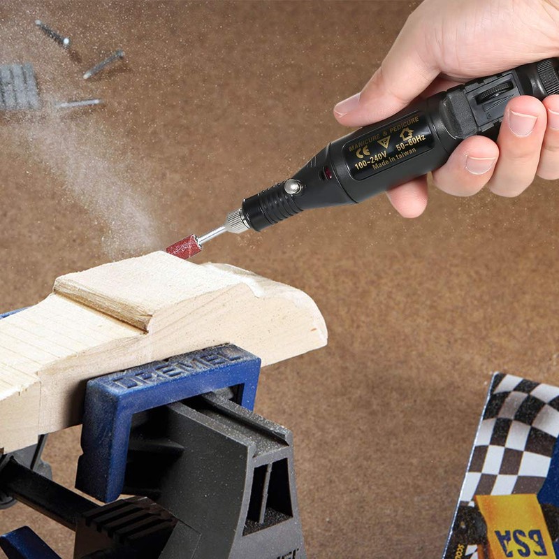 14pcs 100V-240V Mini Electric Grinder Drill Variable Speed Rotary Engraving