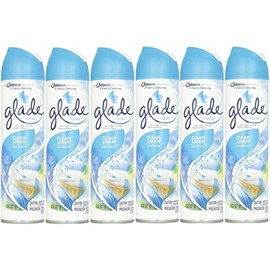 Glade Aerosol,8 Ounce. (Clean Linen, Pack - 6)