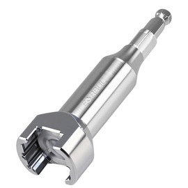 EVRBUL Stainless Steel 3/4" Strut Channel Adapter Nuts & Bolts Drill Bit Socket Wrench Tool for 19mm Bolt Head Compatible with 1-5/8" 2-7/16" Channels and Struts