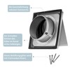 Insvrecho 6-Inch Dryer Vent Cover Outdoor for House, Exhaust vent