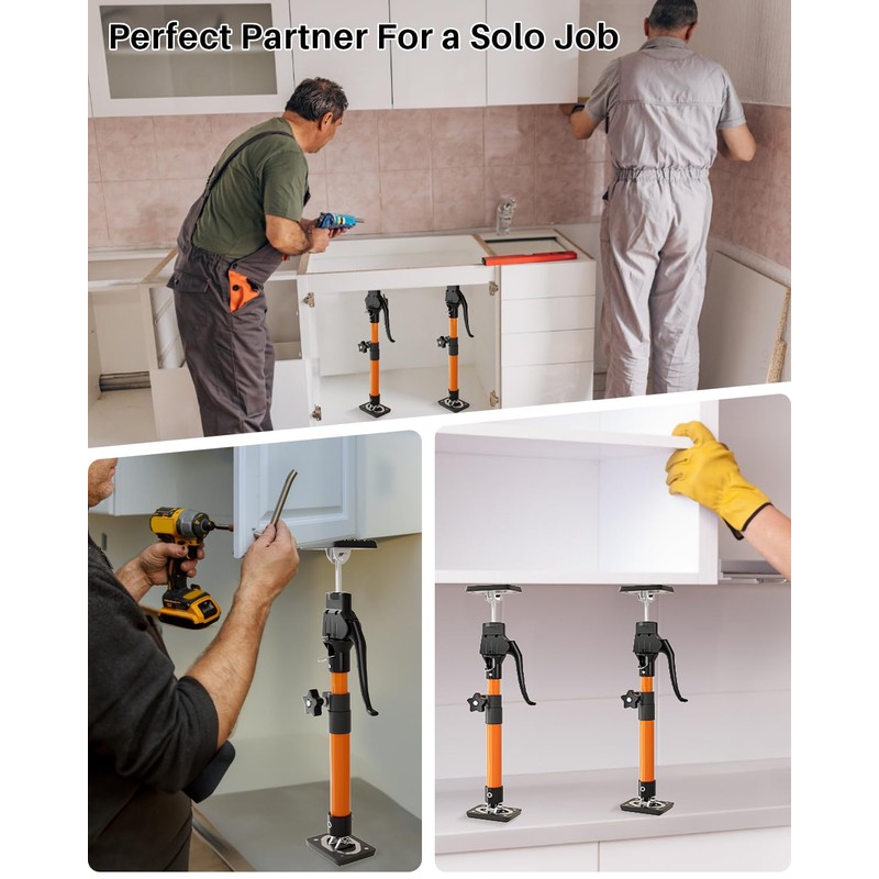 HOLOTHURIAN Cabinet Jack Support Pole, 15.8" - 23.6 inches Third