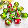 12 Pcs Christmas Tree Bulbs Ornaments, 2.4 Inch Red and