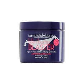 Completely Bare bikini bump BLASTER Ingrown Hair & Bikini Bump Eliminator with Witch Hazel & Green Tea - Citrus Scent 50 ea