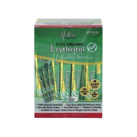Nirvana Organics Erythritol Organic 40 Sachets 4 g