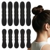 10PCS Hair Bun Maker for Women, Magic Snap Roll Sponge