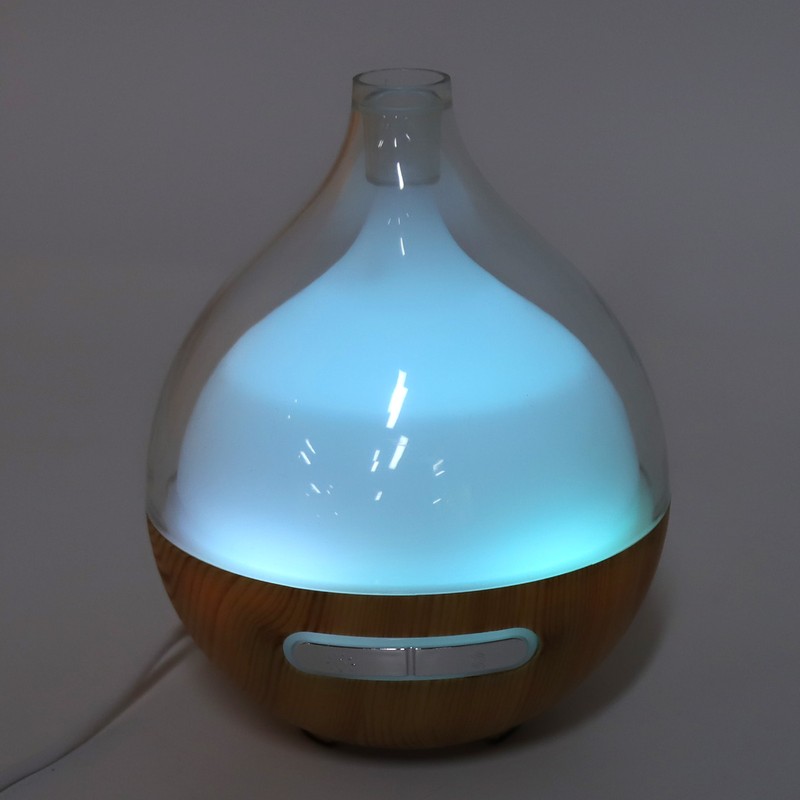 Wood Grain Humidifier USB Power Supply Aromatherapy Diffuser with Night