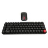 Wireless Keyboard Mouse Combo Mini Portable Retro Silent 2.4G Wireless