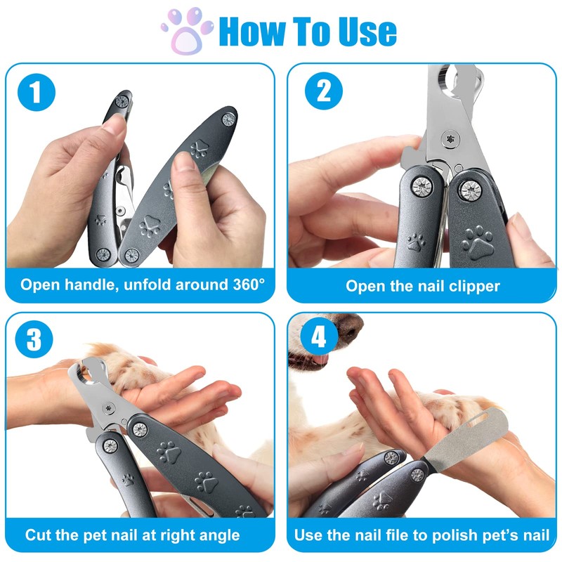 Heavy Duty Dog Nail Clipper for Large Dog Thick Nail,