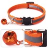 4 Pcs Cat Collars Safe Reflective Cat Collars with Bells