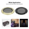 sourcing map 4 Pcs 2inch Black Speaker Grill Mesh Metal