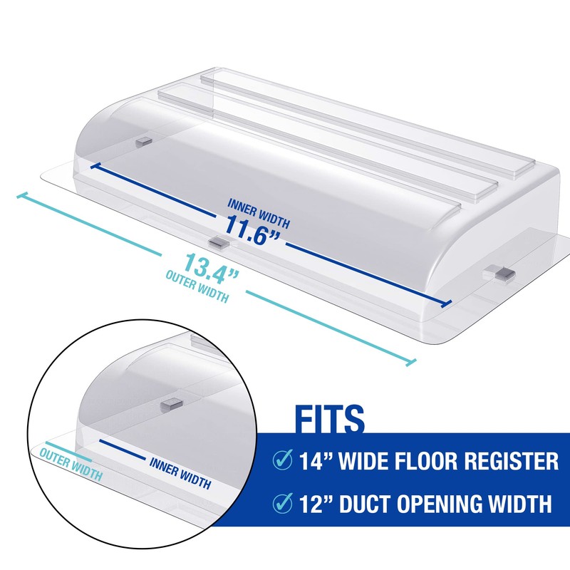 Ventilaider Magnetic Vent Air Deflector for Ceiling, 14" Wide, 6"