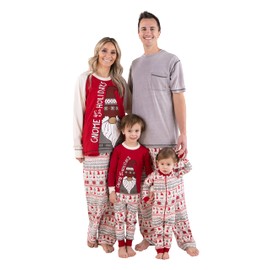Lazy One Gnome for The Holidays Family Matching Christmas Pajamas Set, Pajamas for Baby & Kids, Teens, Infant, and Adult