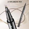 JASSINS Eyebrow Pen, 2-in-1 Dual-Ended Eyebrow Pencil Eyebrow Pen with