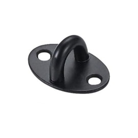 Ceiling Hook Eye Plate Hanging Hardware 304 Stainless Steel Corrosion Resistant Rust-proof High Strength Installation Type Fixing Hardware Corrosion Resistant Stopper High Strength Black Wooden Door