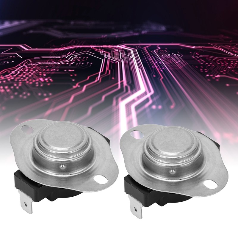 2PCS Snap Disc Temperature Switch Bimetal Engineering Plastic 25A Thermostat