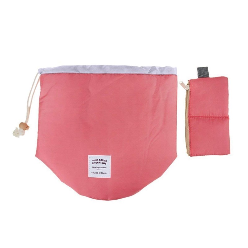 VGMAX Round Make-Up Pouches Round Bucket Style Cases Travel Cosmetic