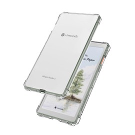 BOZHUORUI Clear Case for Viwoods AiPaper Reader & AiPaper Reader Colour (6.13",2025 Released) | Scratch-Resistant | Thin & Lightweight | TPU Transparent Flexible Back Shell Cover (Clear)