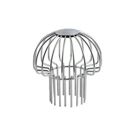 Stainless Steel Gutter Protection, 75 mm Downpipe Protection, Roof Pipes Filter Sieve, Downpipe Filter, Leaf Protection Against Mud, Leaves, Dirt