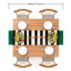 Back to School Table Runner, Black and White Striped with