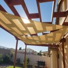 Cool Area Sun Shade Sail 10x10x10FT Triangle Shade Canopy Outdoor