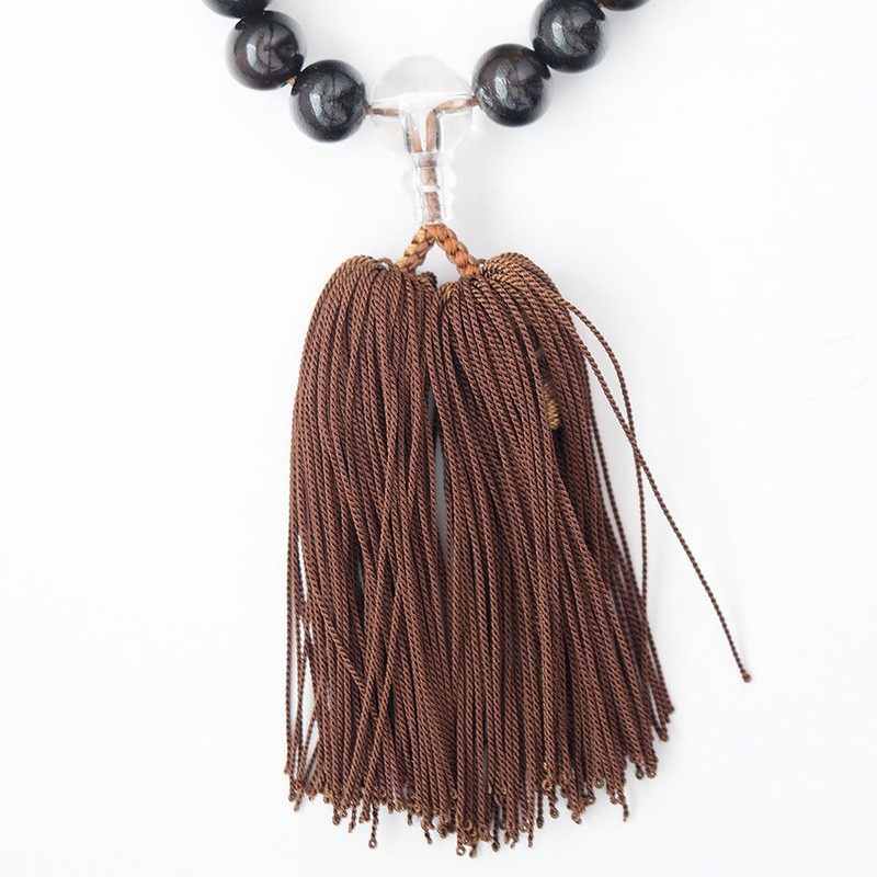 サクラクレパス 数珠 男性用 縞黒檀 UN-02