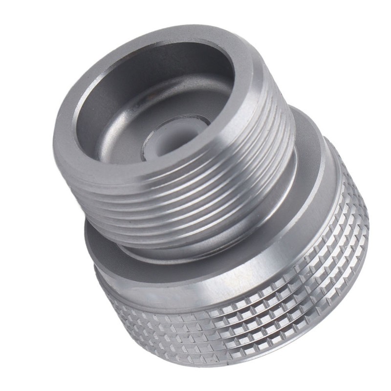 Camping Gas Canister Adapter Convertor Valve Flat Canister to 1L