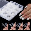 288Pcs Forma de Uñas Dual Con Pegatina de Silicona Francesa